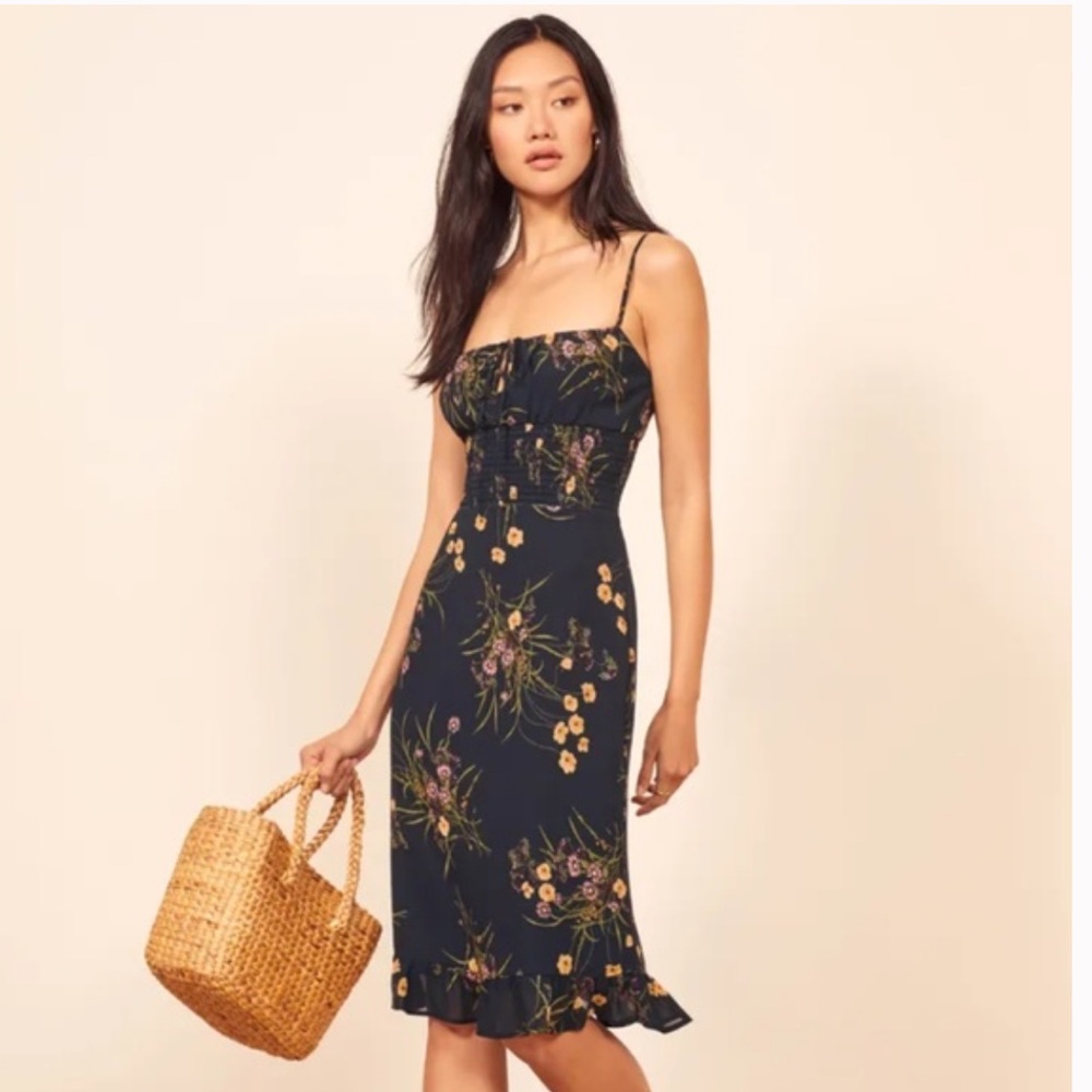 Reformation Genie Dress in Mademoiselle print